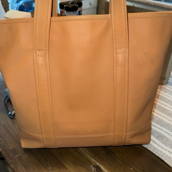 Coach Caramel Leather Tote Bag - Picture 2 of 6
